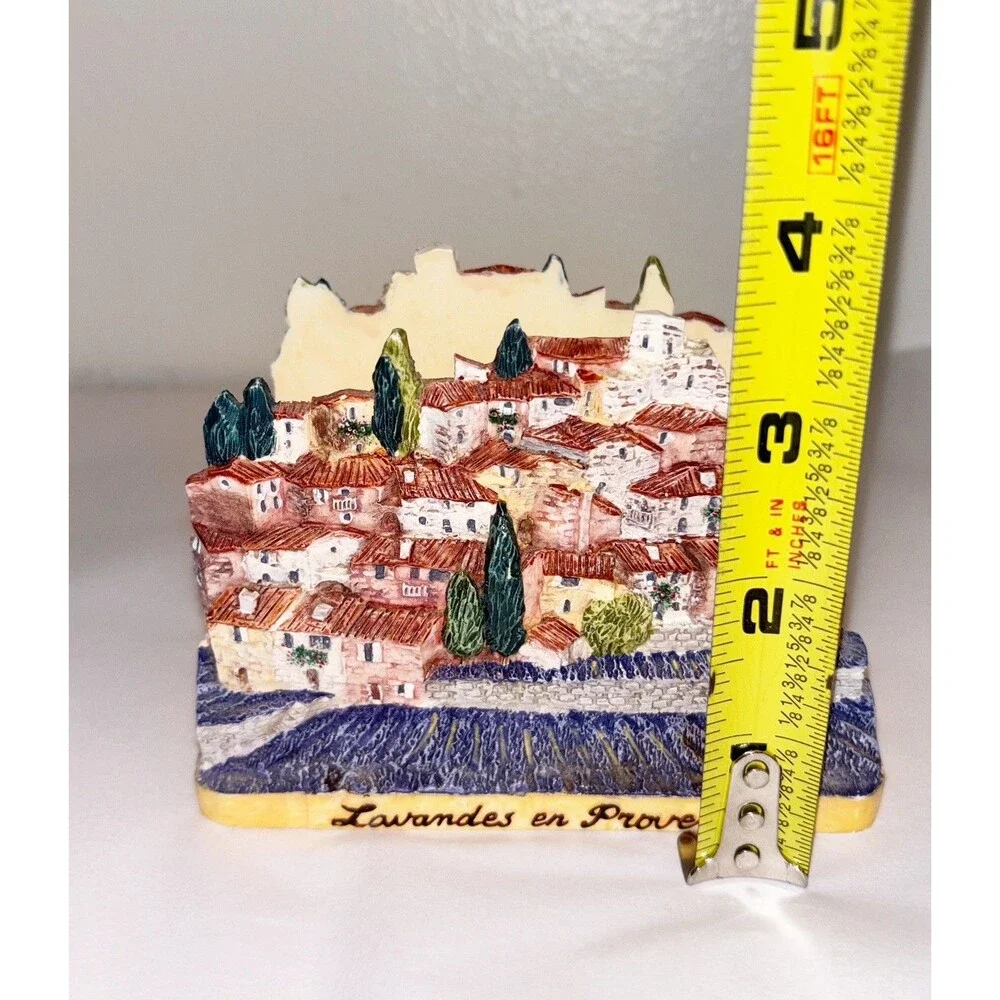 J Carlton Hand Painted Resin Napkin Holder Lavender en Provence